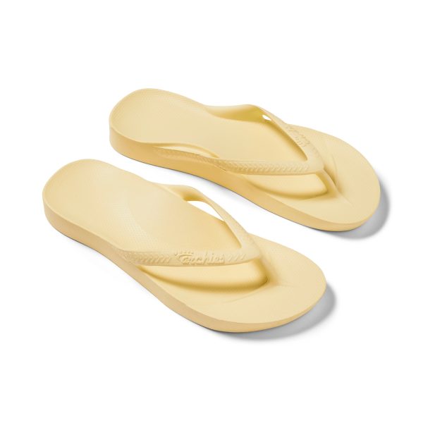 Arch Support Flip Flops - Classic - Lemon